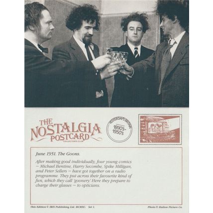 Postcard Goons Michael Bentine Harry Secombe Spike Milligan Sellers - Nostalgia