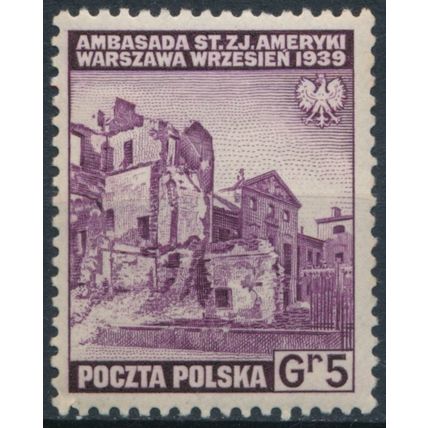 Ruins: 5gr - Poland Exile Government 1941 - MNH - MiNr 360 (A)