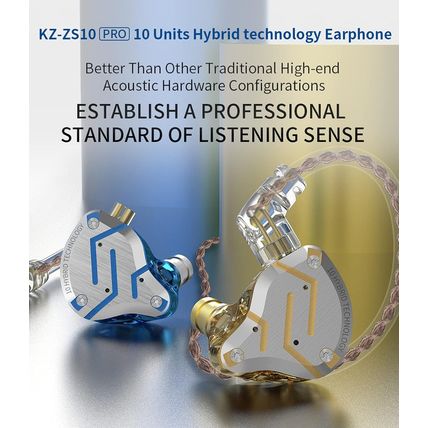KZ ZS10 Pro in Ear Monitor, 4BA 1DD KZ Wired Headphone Multi Driver in Ear Earph