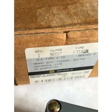 NEW SQUARE D 9007 FTUB 2 SCHNEIDER LIMIT SWITCH 9007 FTUB 12AMP T+FT +OPTIONS,AY