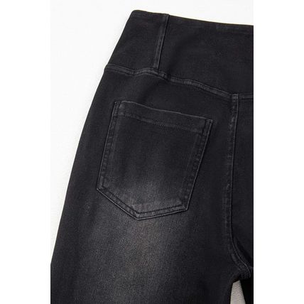 Black Arched Waist Stretchy Slim Fit Jeggings
