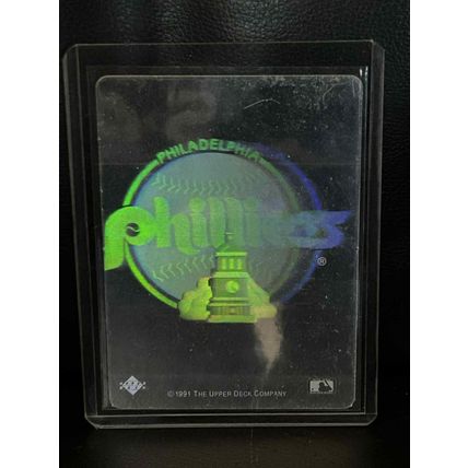 Phillies | 1991 Upper Deck Team Logo Holograms Baseball Trading Card