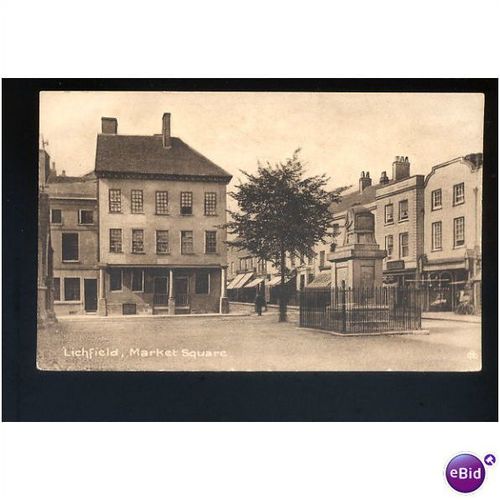 Staffordshire LICHFIELD Market Square Postcard