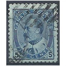 Canada 1903.SG179 5c Indigo/Bluish Good/Fine Used.