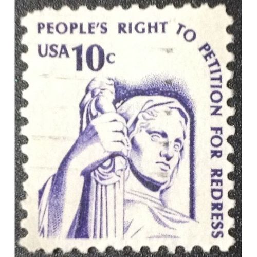 US Stamp #1592 used: 1977 10c People's Right To Petiton For Redress [1]