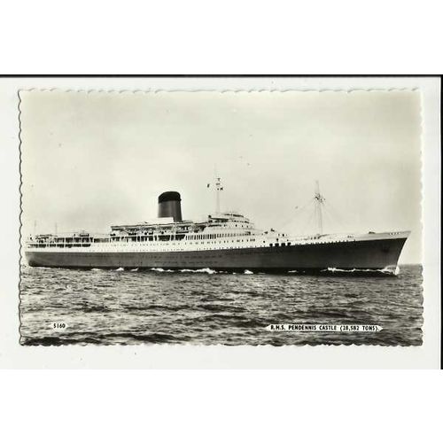 Union-Castle RMS PENDENNIS CASTLE Postcard by Dearden & Wade (5160)