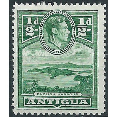 Antigua 1938 SG98 1/2d Green Mounted Mint . ..