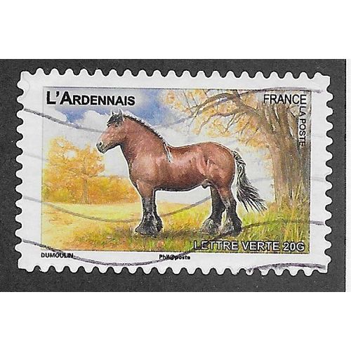 FRA 2013 (58c) 'HORSES -L'ARDENNAIS' FINE USED(EBID55-693)