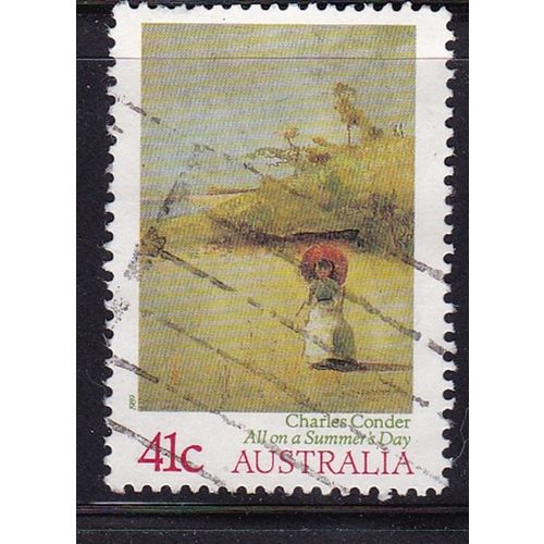 AUSTRALIA 1989 PAINTINGS 41C ALL ONE SUMMERS DAY USED