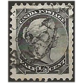 Canada 1882 SG101 1/2c Black Good/Fine Used . .. .