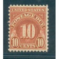 J84 10c Postage Due Barely Clears MNH Q3303