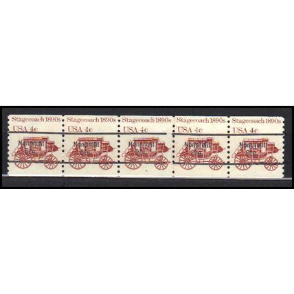 1898Ab 4c Stagecoach Very Fine MNH Dry Gum PNC 6/5 Line Gap AA0096