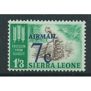 Sierra Leone sg322 sg 322 hm airmail surcharge