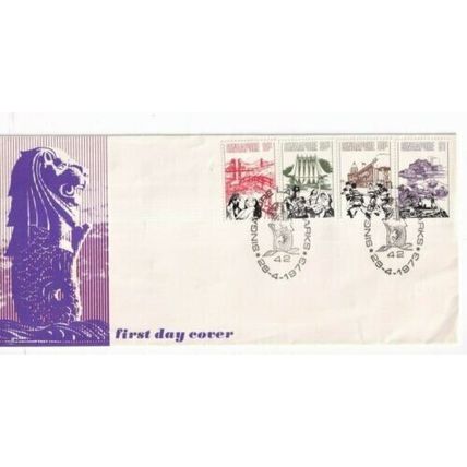 Singapore 1973 Landmarks FDC Special cancel unaddressed VGC