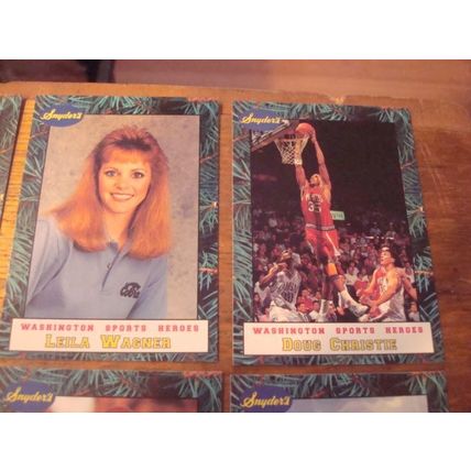 1992, RARE, Complete set of 8, Little Sun/Snyders Bread, Washington Sports Heroe