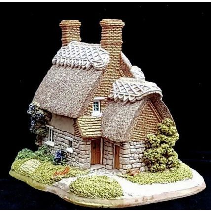 Lilliput Lane Ploughmans Cottage Thatched Collectable Vintage Ornament