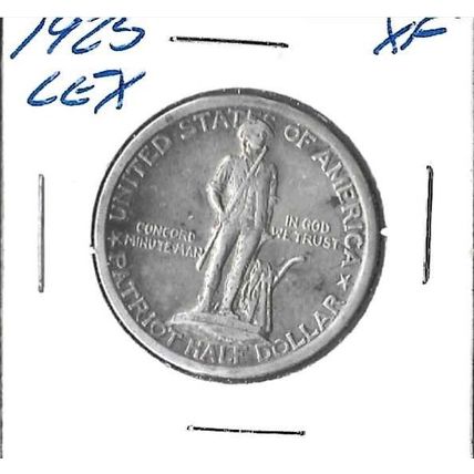 1925 US Silver Comm Lexington Half Dollar XF