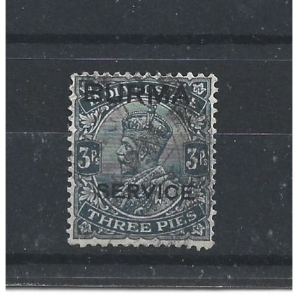 Burma.O1 3p Slate.Fine Used.Jul25f