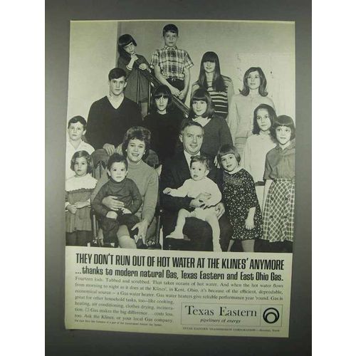1967 Texas Eastern Ad - Don't Run Out of Hot Water
