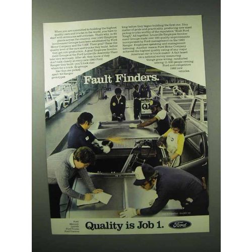 1983 Ford Motors Ad - Fault Finders
