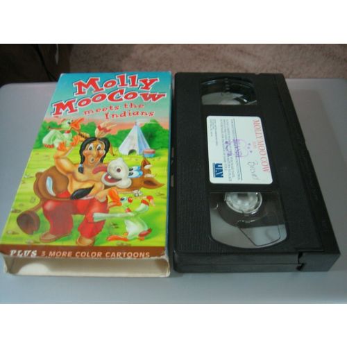 Molly MooCow Meets the Indians + 3 More Color Cartoons (VHS, 1996)
