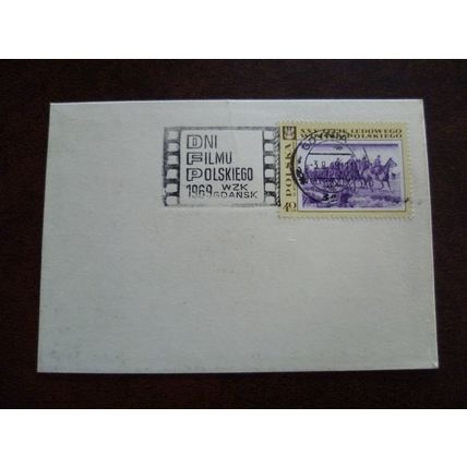 Poland 1969 post card special event cancel Polish Film Days Gdansk Gdynia
