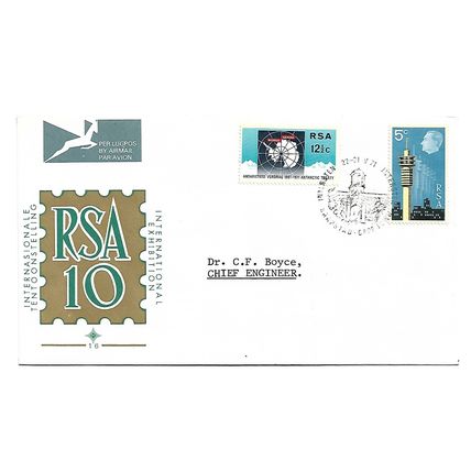 SouthAfrica."Interstex" Stamp Exhibition,Cape Town set of 2.First Day Cover.Dc20