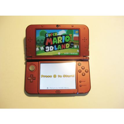 Red Nintendo New 3ds XL w Paper Mario & More!