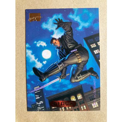 Marvel Masterpieces 1994 Base trading Card # 12 Blade (B) Fleer