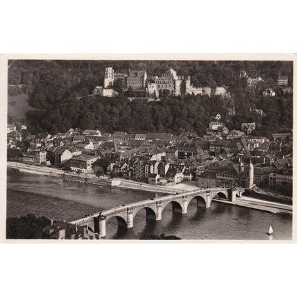 Heidelberg vom Philosophenweg Germany RP Postcard unused VGC