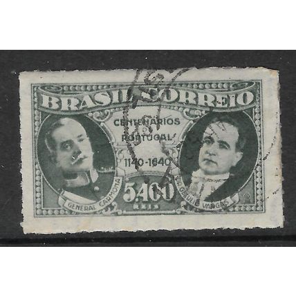 BRAZIL 1941 CENTENARIES OF PORTUGAL 5400R GREEN CARMONA & VARGAS SG645 F/U#2