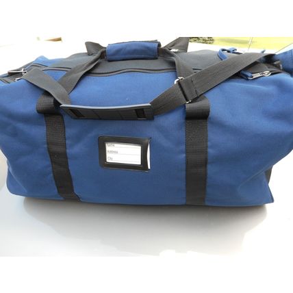 Zippered Travel Luggage Bag 21 x11 x12 Shoe Compt. Zippered, Blue