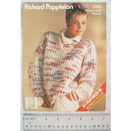 Vintage: Richard Poppleton 2242 sweater, Prima with mohair, 81-97 cm, 32-38 inch