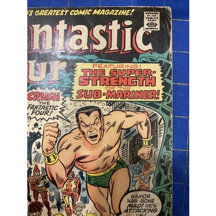 Fantastic Four 102 Last Jack Kirby Marvel Comics 1970 sub-mariner magneto FR C1
