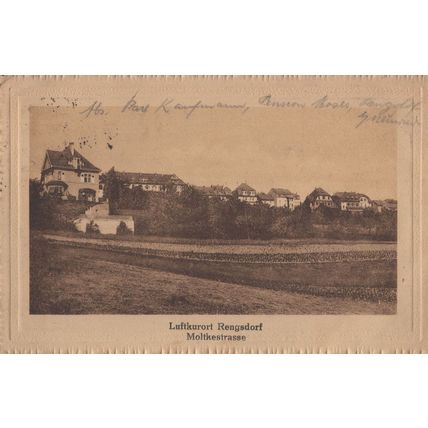 Luftkurort Rengsdorf Moltkestrase Antique German Postcard