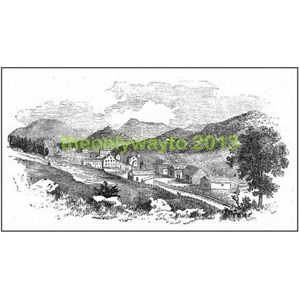 The Hudson, Addirondak Village, NY State, c1890, MODERN REPRODUCTION