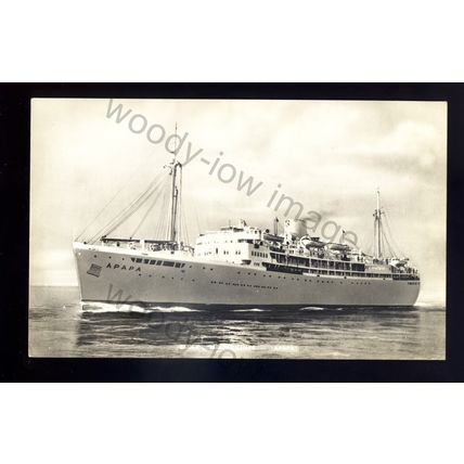 LS3145 - Elder Dempster Liner - Apapa - postcard