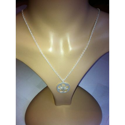 New Chunky Charm Ladies Silver Colour Chain With Silver Chunky Pendant