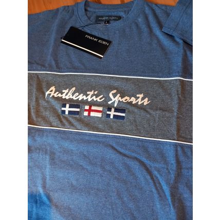 2 x FRANK EDEN AUTHENTIC SPORTS TOPS L/S T-SHIRT LARGE BNWT