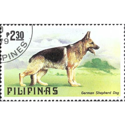 PHILIPPINES, DOGS, German Shepherd, green 1979, 2.30piso
