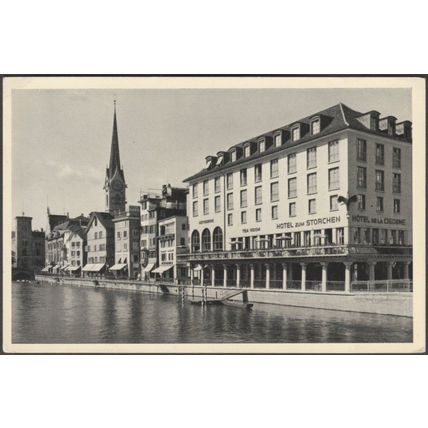 Hotel zum Storchen, Zürich, c.1950 - Kohler AK