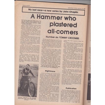 Speedway Star. January 19, 1980. Peterborough & Rye House track reviews.