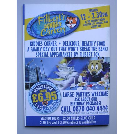 LEICESTER CITY v COLCHESTER UNITED Championship 23/09/2006