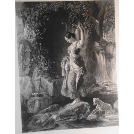 1859 La Nymphe du Torrent, by D. Maclise.