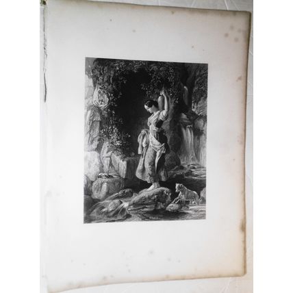 1859 La Nymphe du Torrent, by D. Maclise.