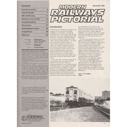 Modern Railways Pictorial, December 1981