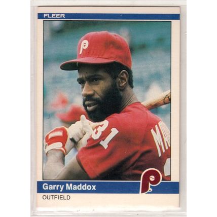 1984 Fleer baseball card #39 Garry Maddox - Phillies