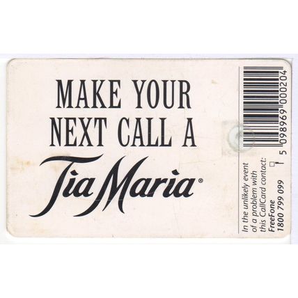 Ireland Phone Card - Tia Maria
