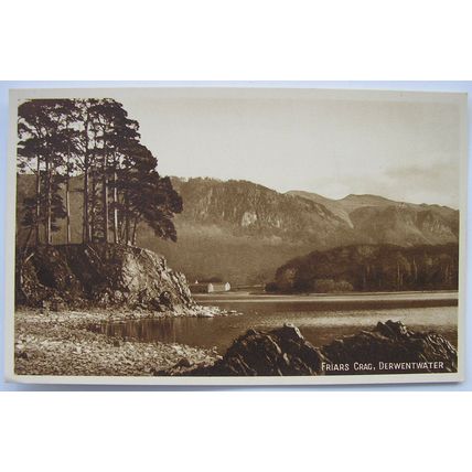 Vintage Postcard Friars Crag, Derwentwater