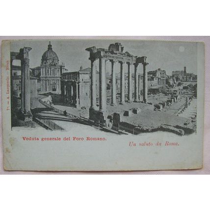 vintage postcard Veduta Generale del Foro Romano